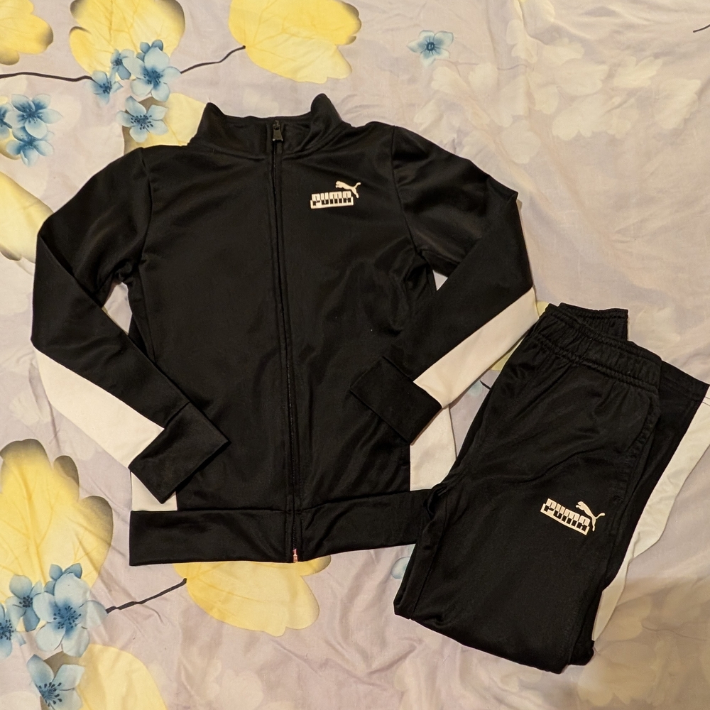Puma Black and White Tracksuit